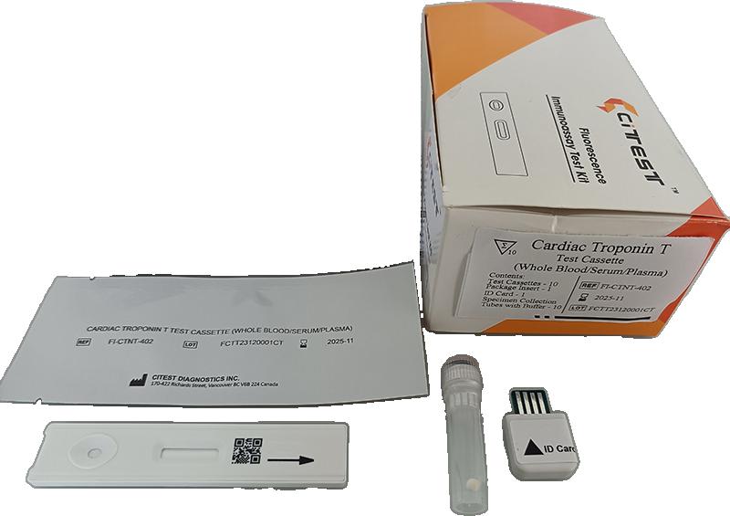 Тест касета для виявлення серцевого тропоніну T (cTnT) ( Citest, кат.ном.VT-FI-CTNT-402)